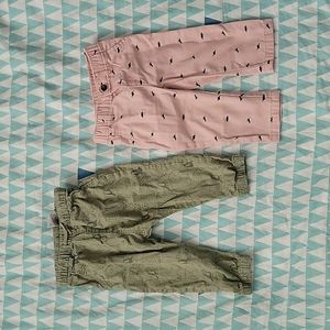 2 Pairs of Toddler Pants H&M, carter's 18M